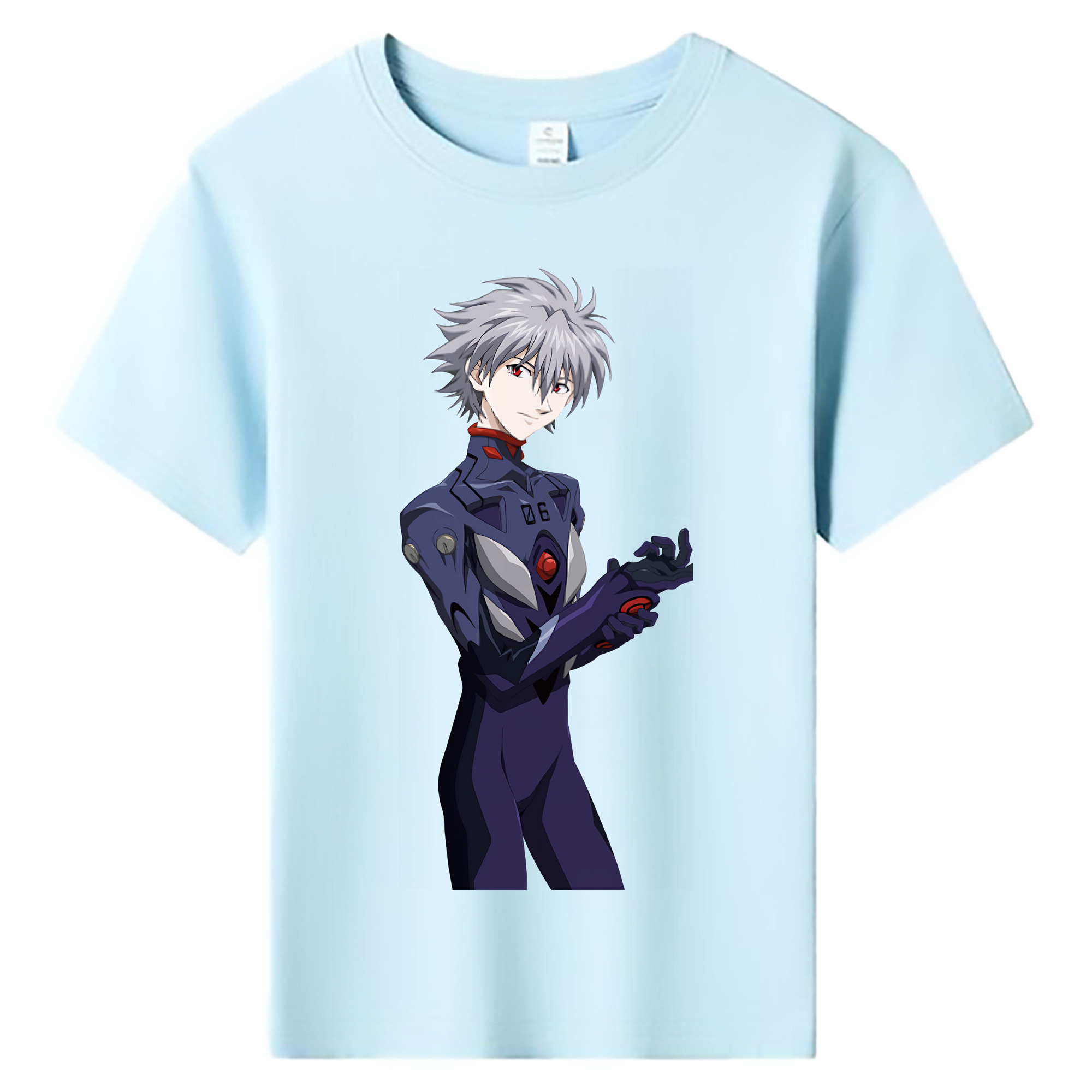 （画像用） EVA 新世紀エヴァンゲリオン 綿100％キッズTシャツ（フロントプリント）